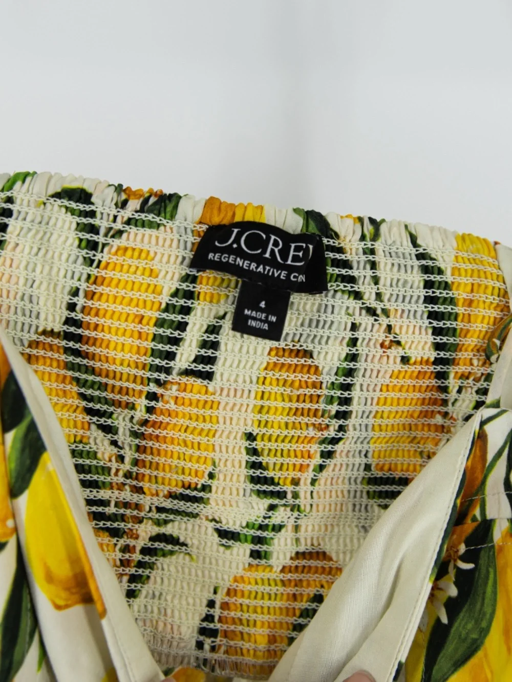 J. Crew Regenerative Cotton A Line Button Front Midi Dress Limoncello Lemon 4